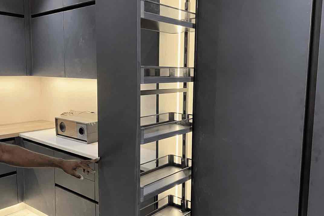 Glass Tall Unit